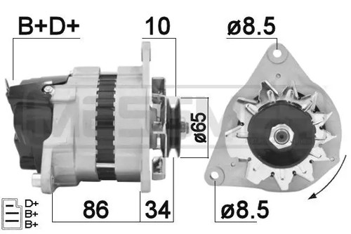 Alternator 210343a era - alternator, for