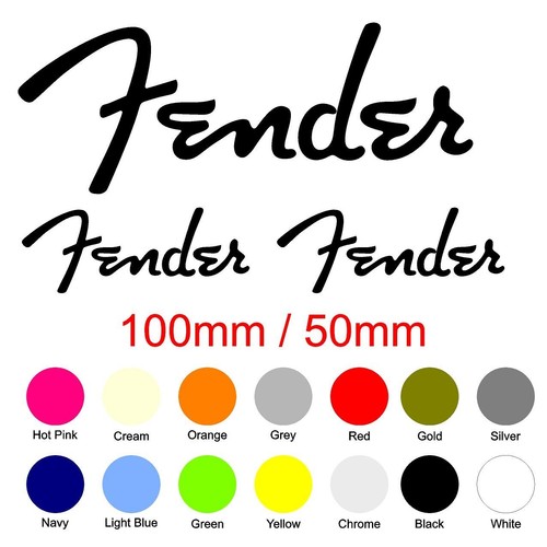 Fender sticker set music - fender,