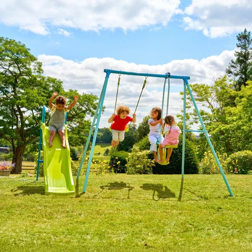 Garden double swing set - garden, with