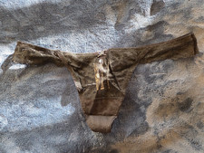 Aerie black lace G-string panties size large