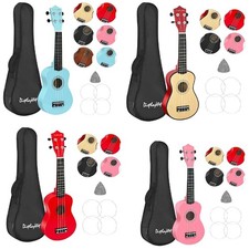 21" Soprano Beginners Ukulele with Gig Bag, Felt Pick & Spare Strings