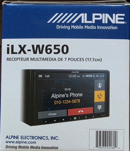 Alpine ilx w650 double - ilx-w650, 7"