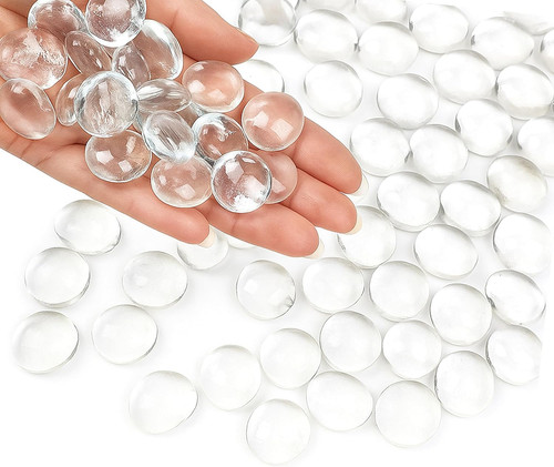 Clear glass pebbles for - glass,