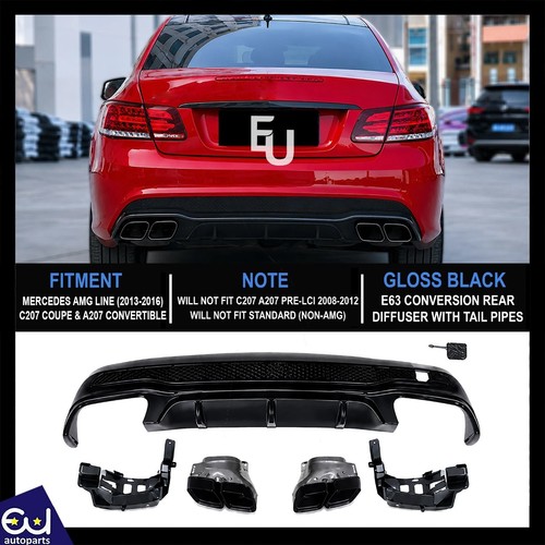 Amg e63 look rear diffuser - amg,