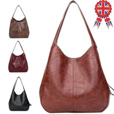 Women Designer Leather Shoulder Bag Large Capacity Ladies Handbag Hobo Tote UK