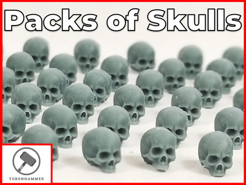 Packs skulls for basing - skulls,