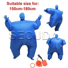 Blue Inflatable Fat Chub Suit