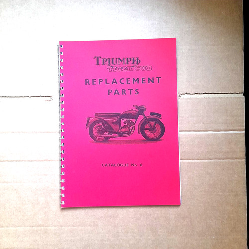 Triumph tiger cub parts - tiger, book