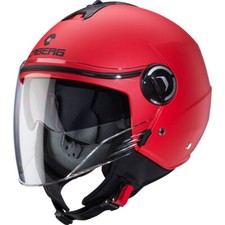 Caberg Riviera V4X Helmet, Open Face Jet Motorcycle Motorbike Scooter Matt Red