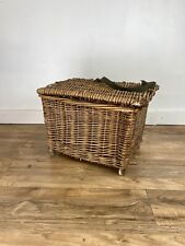 Vintage Fishing Wicker Basket. Ideal Log Or Kindle Store.