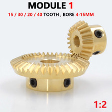 Module 1 Bevel Gear Brass