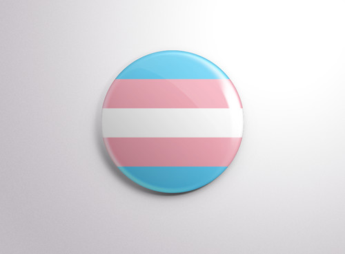 Transgender flag pin - transgender,