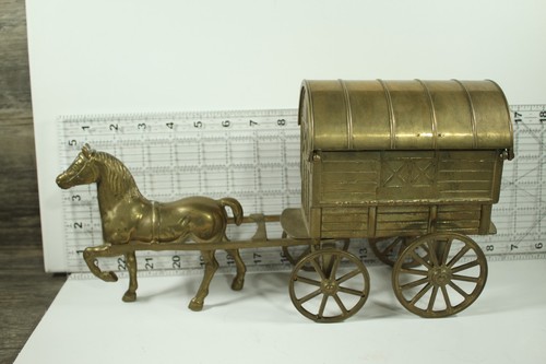Brass horse carriage gypsy - brass,