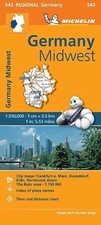 Germany Midwest - Michelin Regional Map 543: Map (Michelin... - Michelin