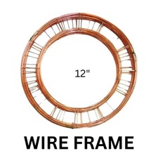 12" Metal Flat Wire Wreath