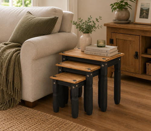Corona nest tables black - corona,