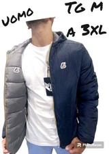 giubbotto K-way Double Face uomo M L XL XXL 3xl  Reversibile Piumino 