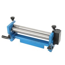 Hand Crank Slip Roll Rolling Bender Sheet Metal Bending Round Machine 3 Rollers