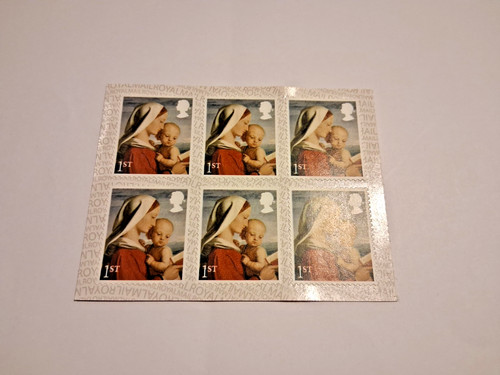 Madonna child christmas - x6,