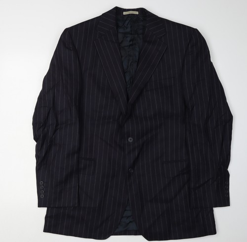 Magee men black striped suit - men's,