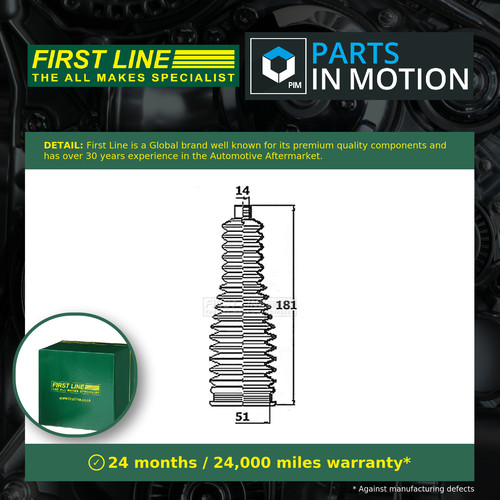Steering rack boot fits smart - steering,