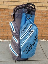 Titleist StaDry Waterproof Cart Trolley Golf Bag * Blue/Grey * Please Read Descr