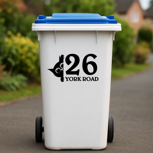 Custom wheelie bin decal - custom,