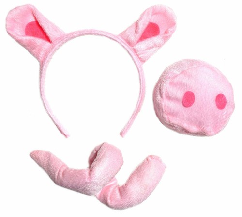 Pig costume kit - set, ears