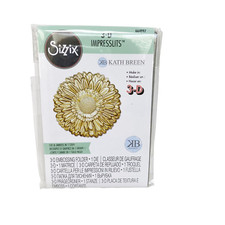 Sizzix 3-D Impresslits Gerbera Flower by Kath Breen Embossing Folder 664997 NEW