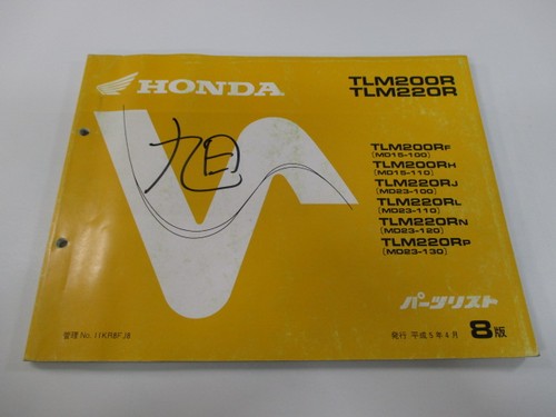 Tlm200r 220r parts list 8th - 220r,