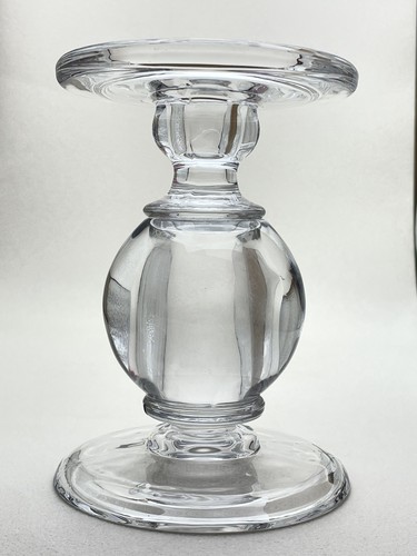 Clear glass pillar candle - glass,