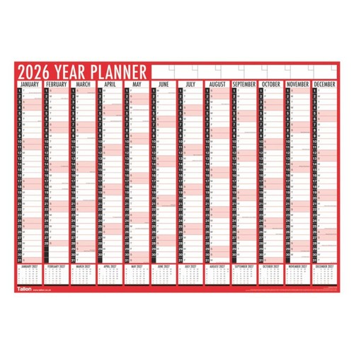 2026 size wall planner - wall, 84cm