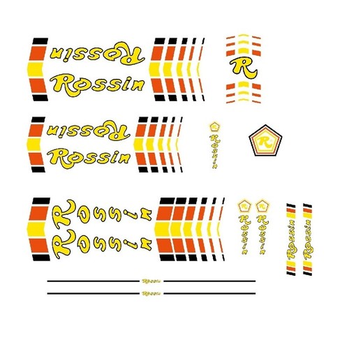 Rossin bicycle frame - rossin, stickers