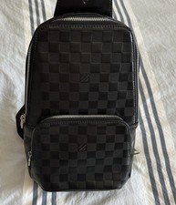 Louis Vuitton Damier Sling Bag Black Canvas