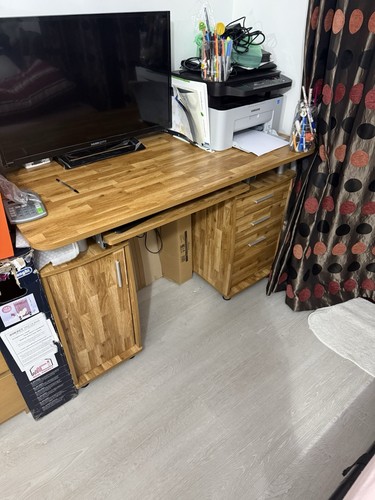 Ikea desk with sliding - pc,