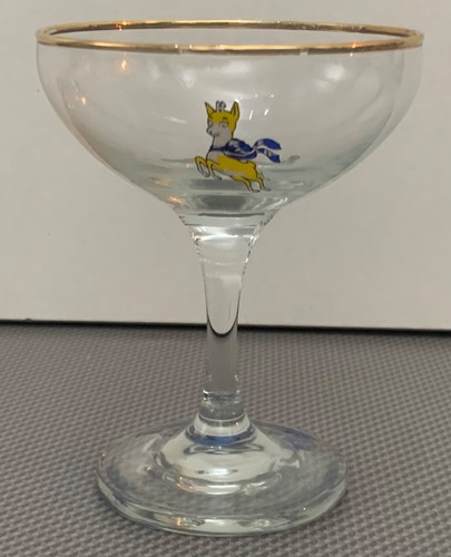 Vintage babycham glass - vintage, coupe