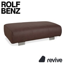 Rolf Benz 6300 Stool Brown Vegan Leather Reupholstery Couch