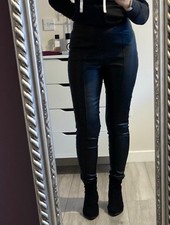 Boohoo black faux leather