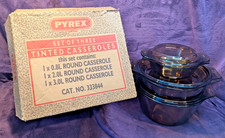 Set of 3 PYREX Tinted