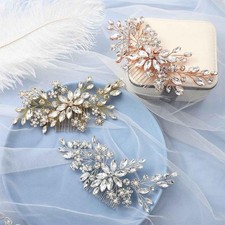 Rhinestone Hair Comb Vintage Headpiece Wedding Party Hair Clip  for Women