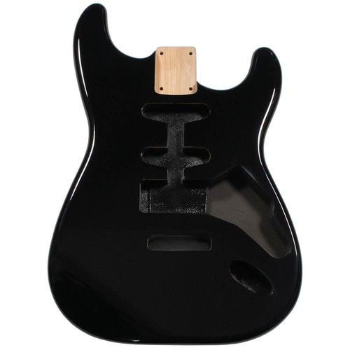 Black gloss hss stratocaster - black,