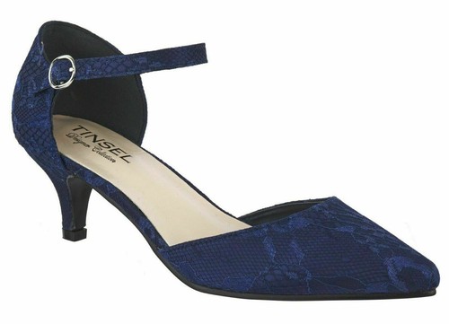 Ladies navy blue - blue, lace