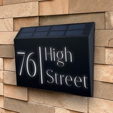 Solar Light House Signs Wall