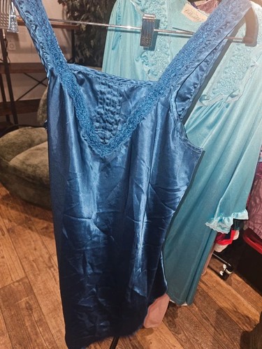 Deep blue silk vintage