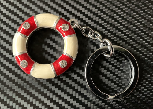 Vintage metal life ring - metal,
