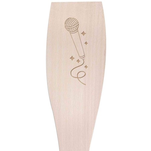 Microphone with glitter - 'microphone, glitter'