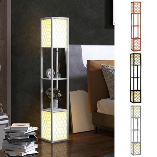 Floor lamp with - shelves,, 2