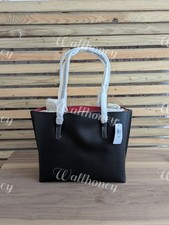 Authentic Coach Mollie Tote Black Leather New