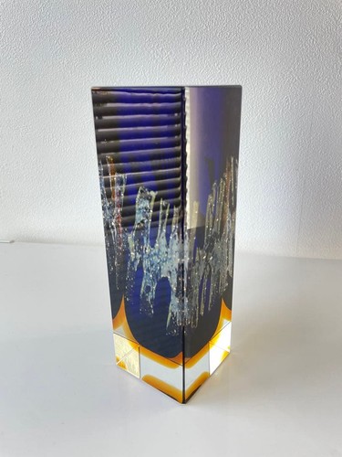 Exbor czech art glass faceted - czech,