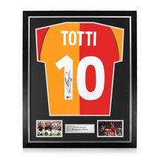 Francesco Totti Signed Framed AS Roma Home Shirt w/ BAS Beckett TCCAuthenticated
